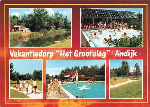 AK / Ansichtskarte  Andijk NL Vakantiedorp Het Grootslag Feriendorf Camping Freibad Parkanlagen