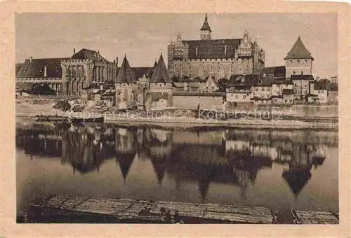 AK / Ansichtskarte  Marienburg   Westpreussen MALBORK PL Schloss Partie am Rogatufer