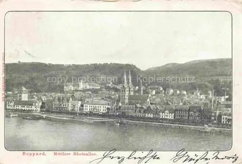 AK / Ansichtskarte  Boppard Rhein Rheinland-Pfalz Mittlere Rheinallee