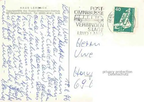 AK / Ansichtskarte  BERGISCH-GLADBACH Haus Lerbach 
