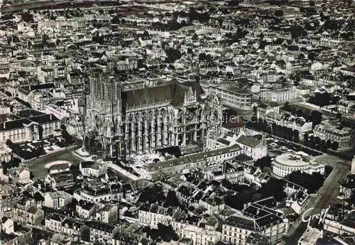 AK / Ansichtskarte  REIMS 51 Vue aerienne La Cathedrale 