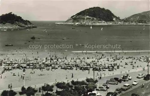 AK / Ansichtskarte  SAN SEBASTIAN  DONOSTIA Saint-Sebastien Pais Vasco ES Playa de Ondarreta