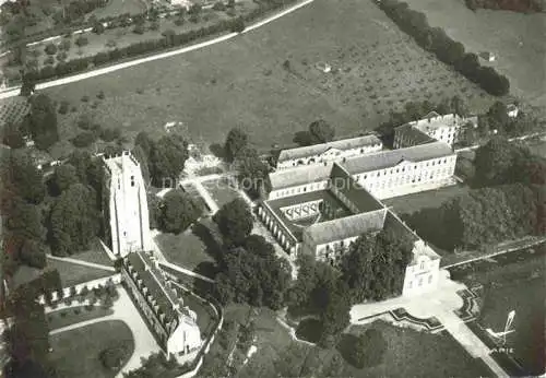 AK / Ansichtskarte  Le Bec-Hellouin 27 Eure Abbaye Notre Dame du Bec Vue aerienne