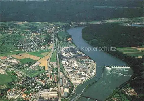 AK / Ansichtskarte  Rheinfelden Baden BW Fliegeraufnahme mit Schloss Beuggen