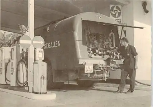 AK / Ansichtskarte  Tankstelle Gas Station Service Gasolinera-- Benzin Heizoel Mass Auto 