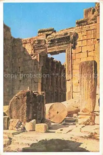 AK / Ansichtskarte  Baalbek Baalbeck Lebanon Temple of Bacchus Portal Antike Staette