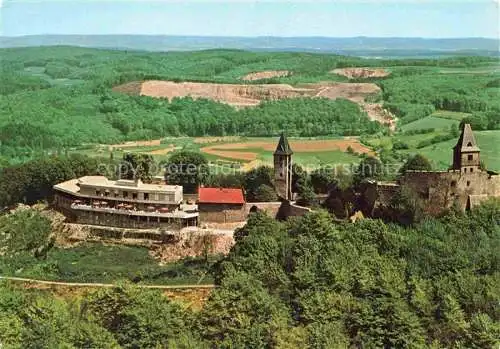 AK / Ansichtskarte  Frankenstein Pfalz Panorama Burgruine Frankenstein Naturpark Bergstrasse Odenwald