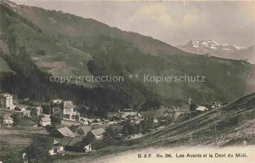 AK / Ansichtskarte  Les Avants VD Vue panoramique et la Dent du Midi Alpes