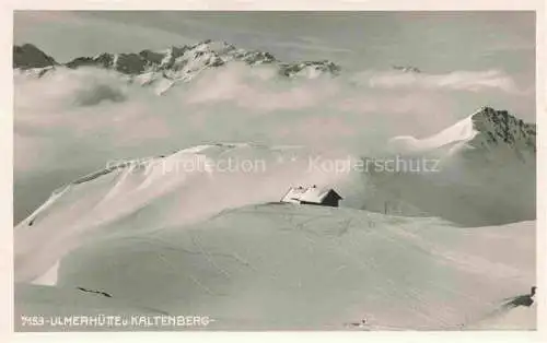 AK / Ansichtskarte  Ulmerhuette 2280m Vorarlberg AT Berghuette Alpen Winterpanorama Blick vom Kaltenberg