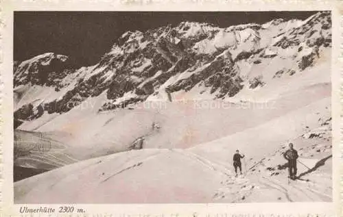 AK / Ansichtskarte  Ulmerhuette 2280m Vorarlberg AT Skitour in den Alpen