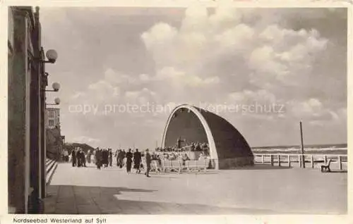 AK / Ansichtskarte  WESTERLAND Sylt Uferpromenade Konzertpavillon