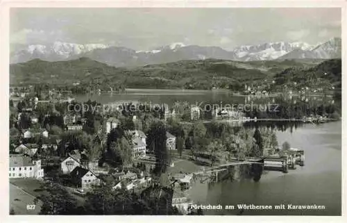 AK / Ansichtskarte  Poertschach Woerthersee Kaernten AT Panorama Blick gegen Karawanken