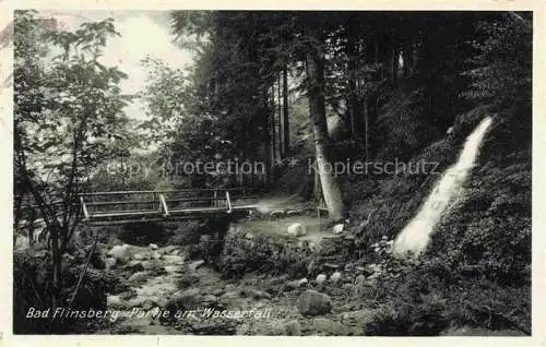 AK / Ansichtskarte  Bad Flinsberg Swieradow Zdroj PL Partie am Wasserfall