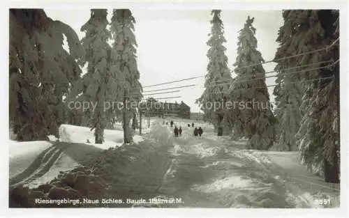 AK / Ansichtskarte  Schreiberhau Szklarska Poreba Riesengebirge PL Winterlandschaft Neue Schlesische Baude