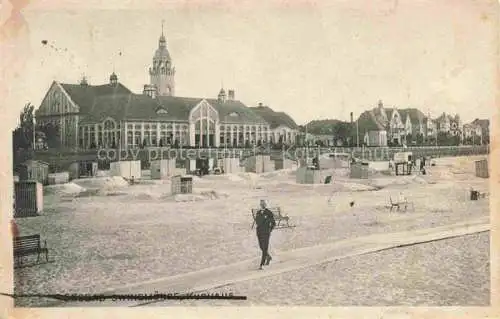 AK / Ansichtskarte  Swinemuende SWINOUJSCIE PL Kurhaus Strand