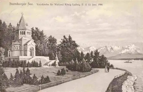 AK / Ansichtskarte  Berg Starnberg Votivkirche fuer Weiland Koenig Ludwig II Feldpost