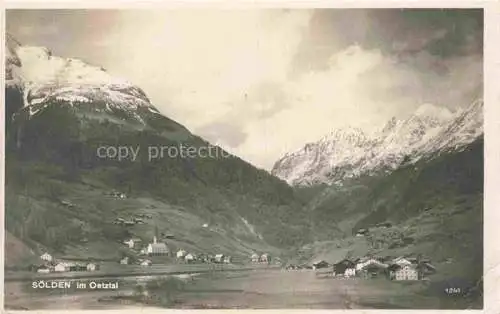 AK / Ansichtskarte  Soelden  oetztal AT Panorama Alpen