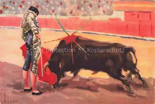 AK / Ansichtskarte  Corrida de Toros Stierkampf Bullfight-- Barcelona