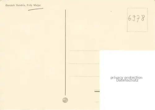 AK / Ansichtskarte  Meijer Fritz Kuenstlerkarte Gondeln Gandria 