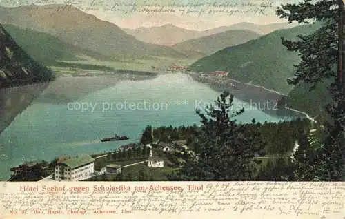 AK / Ansichtskarte  Scholastika Achenkirch Tirol AT Panorama Hotel Seehof am Achensee