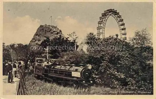 AK / Ansichtskarte  WIEN AT Prater Liliputbahn und Riesenrad