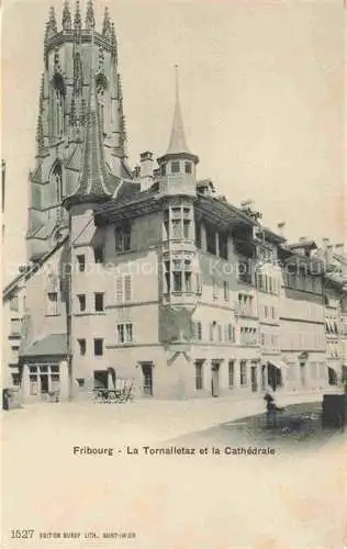 AK / Ansichtskarte  FRIBOURG  FR La Tornalletaz et la Cathédrale