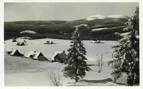 AK / Ansichtskarte  Krummhuebel Karpacz Riesengebirge PL Grenzbauden Winterpanorama