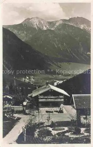 AK / Ansichtskarte  Bad Oberdorf Bad Hindelang Bayern Bergwirtschaft und Pension Horn Alpenpanorama