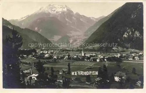 AK / Ansichtskarte  Mayrhofen  Zillertal Tirol AT Gesamtansicht mit Alpenpanorama