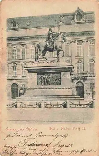 AK / Ansichtskarte  WIEN AT Denkmal Statue Kaiser Josef II Reiterstandbild