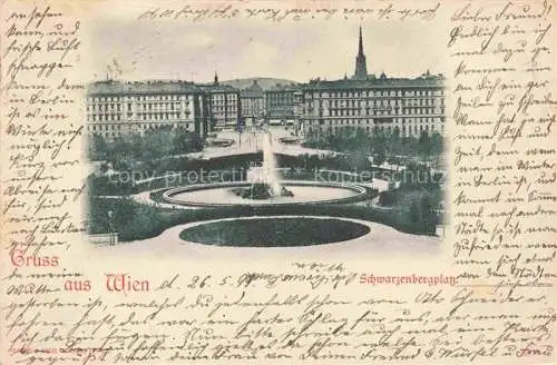 AK / Ansichtskarte  WIEN AT Schwarzenbergplatz Wasserspiele Fontaene