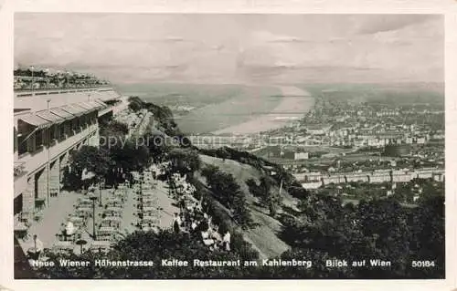 AK / Ansichtskarte  WIEN AT Neue Wiener Hoehenstrasse Kaffee Restaurant am Kahlenberg Blick ins Tal