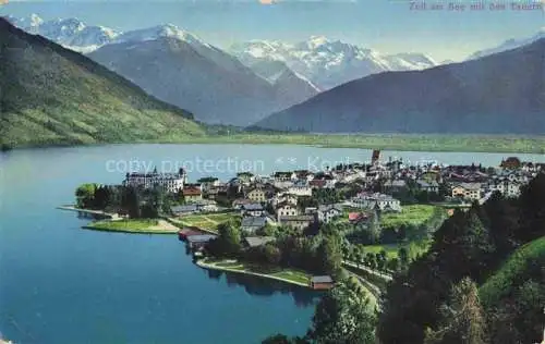 AK / Ansichtskarte  Zell See AT Panorama Blick gegen die Hohen Tauern