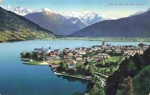 AK / Ansichtskarte  Zell See AT Panorama Blick gegen Hohe Tauern