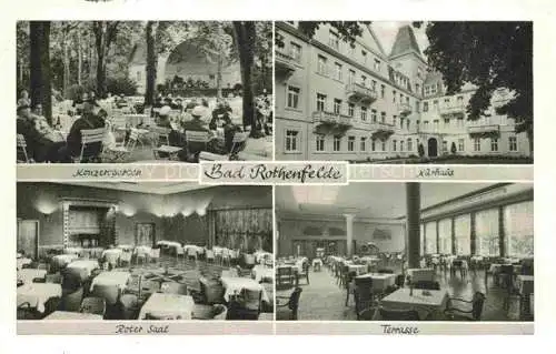 AK / Ansichtskarte  Bad Rothenfelde Osnabrueck Konzertgarten Konzertpavillon Kurhaus Roter Saal Terrasse