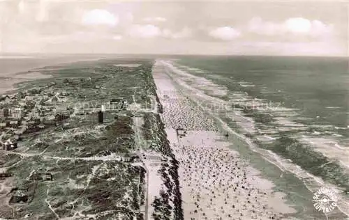 AK / Ansichtskarte  Insel Juist Fliegeraufnahme Strand