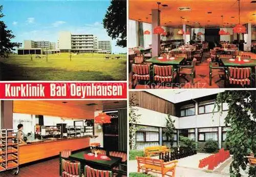 AK / Ansichtskarte  BAD OEYNHAUSEN Kurklinik Speisesaal Theke Gartenschach