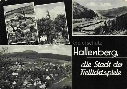 AK / Ansichtskarte  Hallenberg Teilansichten Panorama