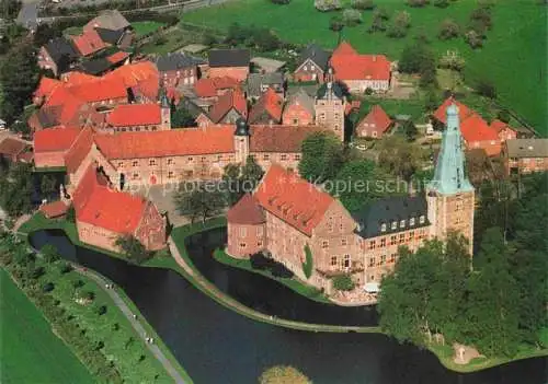 AK / Ansichtskarte  Raesfeld Schloss Raesfeld Residenzschloss mit Schlossfreiheit und Hofkirche