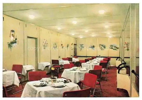 AK / Ansichtskarte  FRIEDRICHSHAFEN Bodensee Speisesaal im Luftschiff Hindenburg