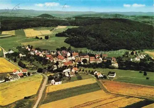 AK / Ansichtskarte  Schellbach Knuellwald Fliegeraufnahme mit Pensionshaus Bernhardt