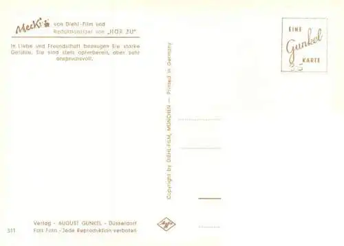 AK / Ansichtskarte  Mecki Nr. 511 Diehl Film Hoer Zu Sternzeichen Skorpion 