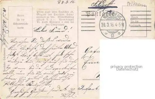 AK / Ansichtskarte  Schulverein Deutscher Nr. 107 Liederkarte Viola Floete Litho
