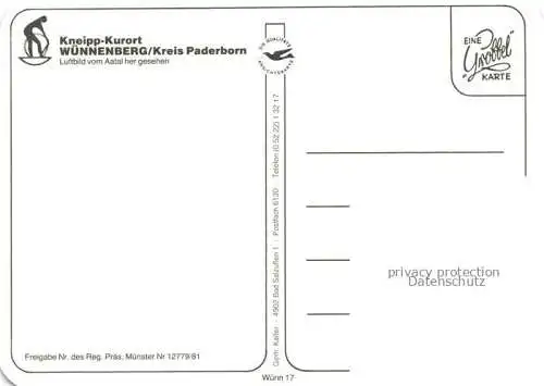 AK / Ansichtskarte  Wuennenberg Panorama vom Aatal her gesehen