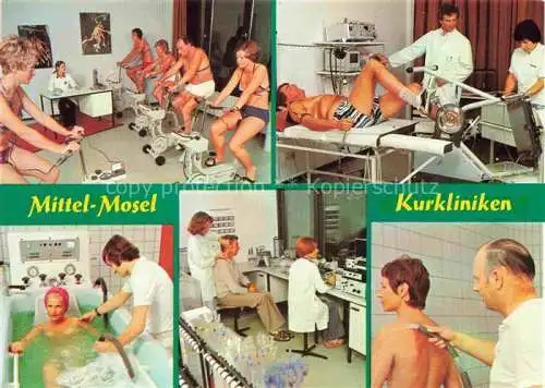 AK / Ansichtskarte  BERNKASTEL-KUES Berncastel Mittelmosel-Kurkliniken Kuranwendungen