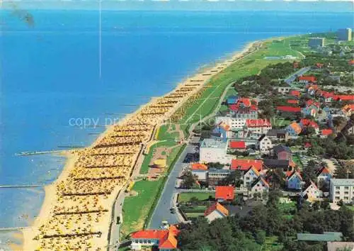 AK / Ansichtskarte  Duhnen Cuxhaven Kuestenpanorama Nordseeheilbad Strand