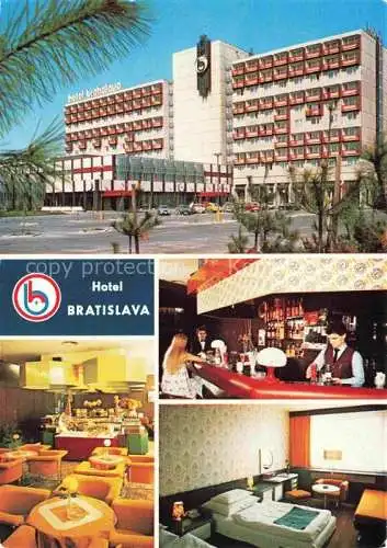 AK / Ansichtskarte  BRATISLAVA Pressburg Pozsony SK Hotel Bratislava Budova Denny bar Havana club Hotelova izba