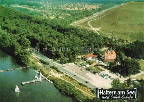 AK / Ansichtskarte  Haltern See Fliegeraufnahme mit Hotel Seehof am Suedufer