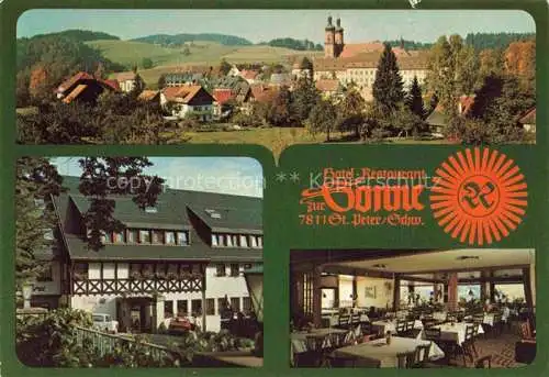 AK / Ansichtskarte  St Peter Schwarzwald Panorama Hotel Restaurant Zur Sonne Gastraum