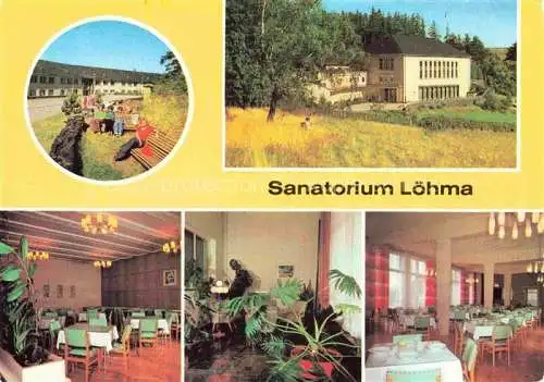 AK / Ansichtskarte  Munschwitz Leutenberg Thueringen Sanatorium Loehma Gastraeume